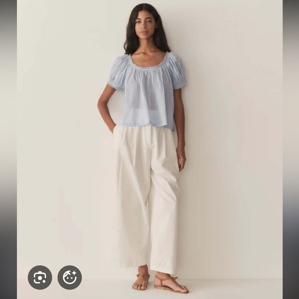 Doen Frederica Top in Icy Blue - Picture 9 of 9
